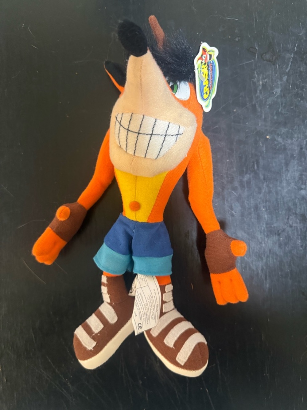 Crash Bandicoot Plush 2001 Universal Studios Play By Play Stuffed Animal New